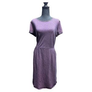 Boden Blue and Pink Midi Dress Size 12